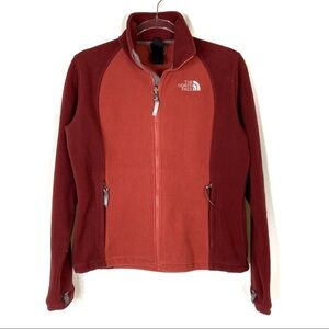 The North Face | Brick Red Full Zip Fleece Jacket S